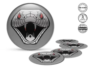 Domed emblem High-End Finish Superior Dome Labels